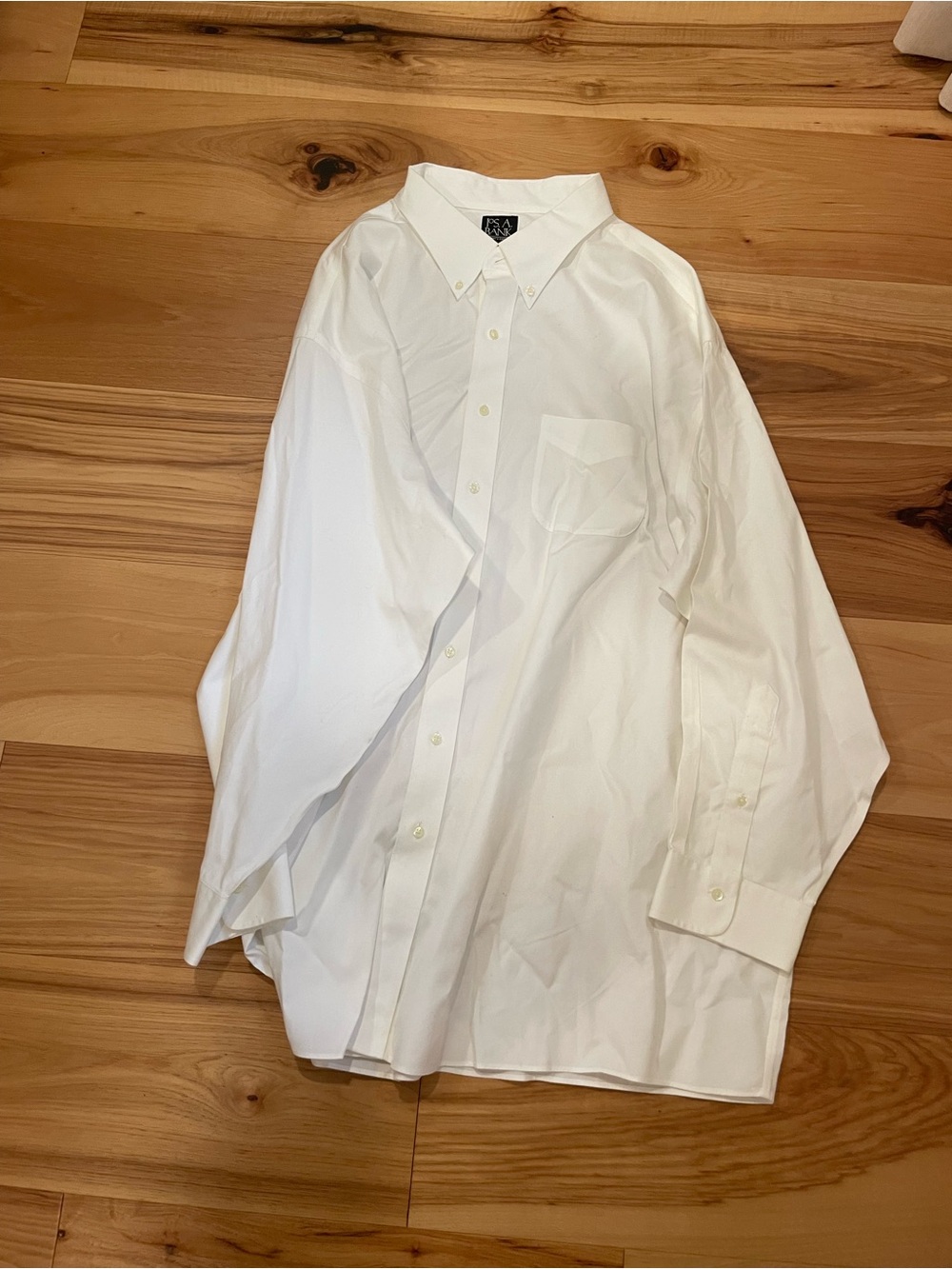 Jos. A. Bank White Button-Down Dress Shirt